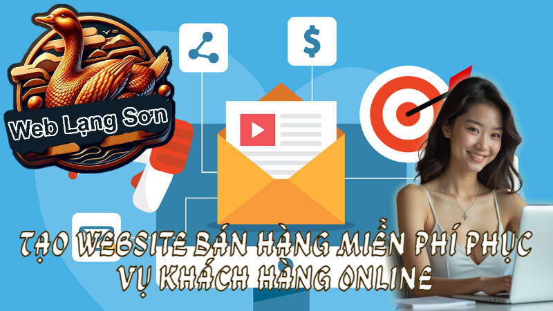 Tạo Website Bán Hàng Miễn Phí Phục Vụ Khách Hàng Online